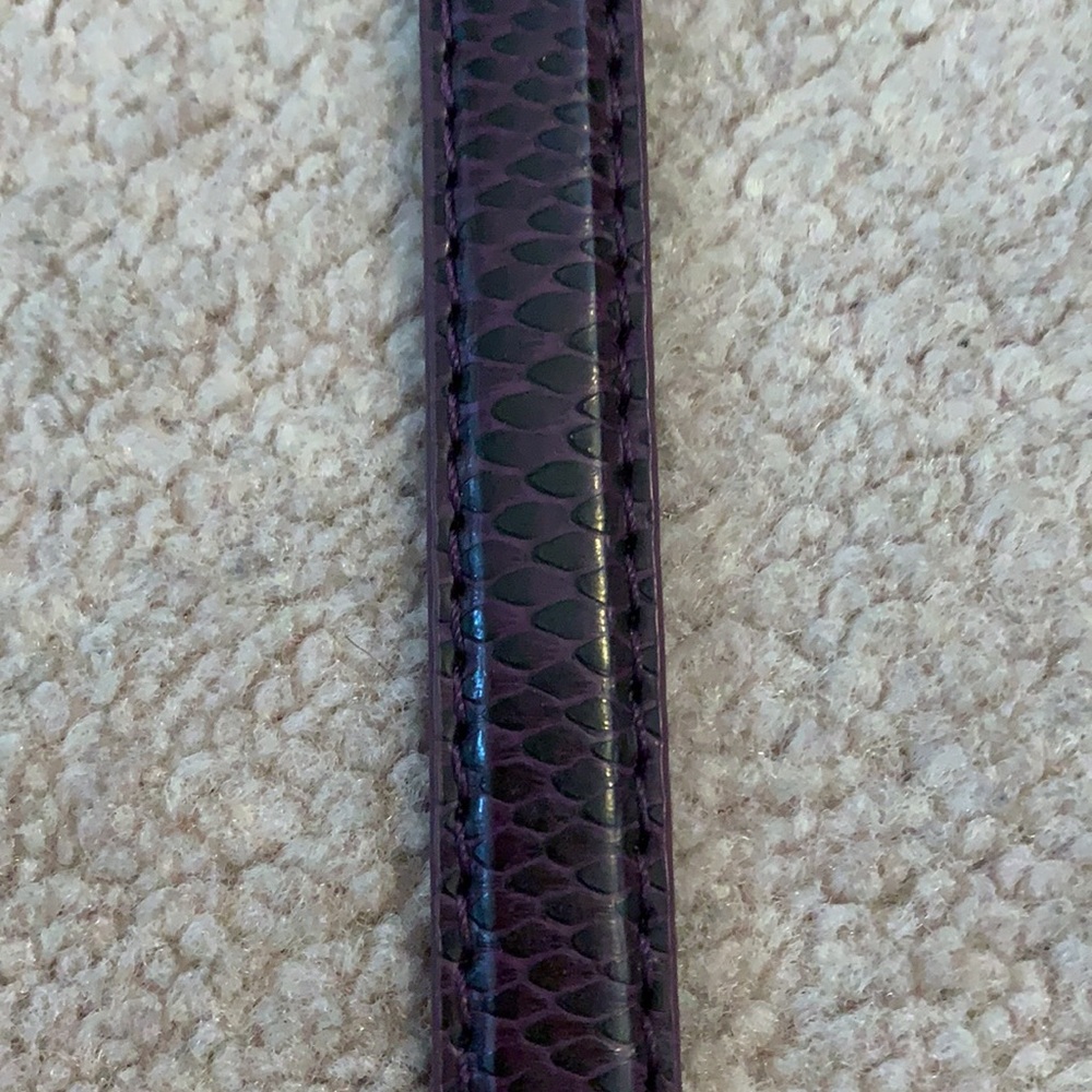 Unique dark purple thin belt
